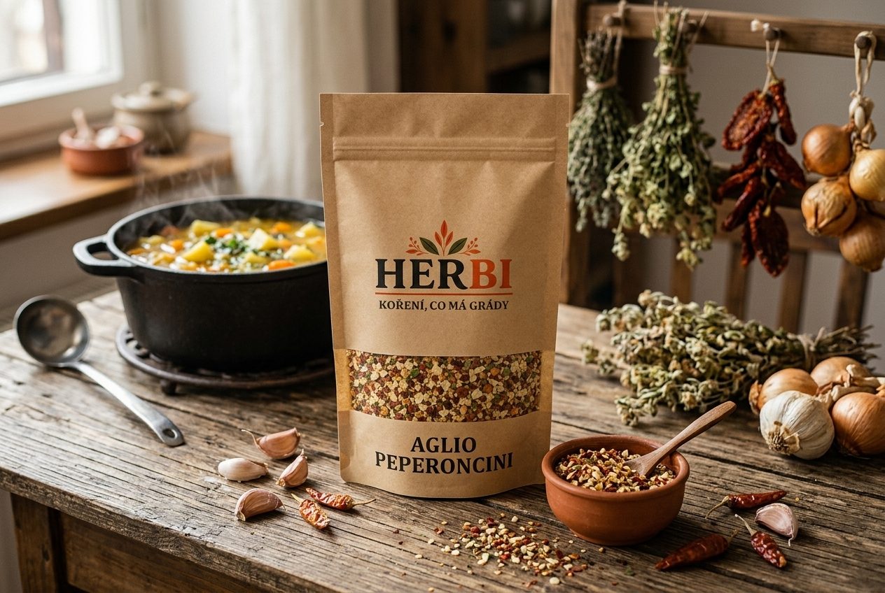 Vůně česneku a chilli, pikantní nálada italské kuchyně