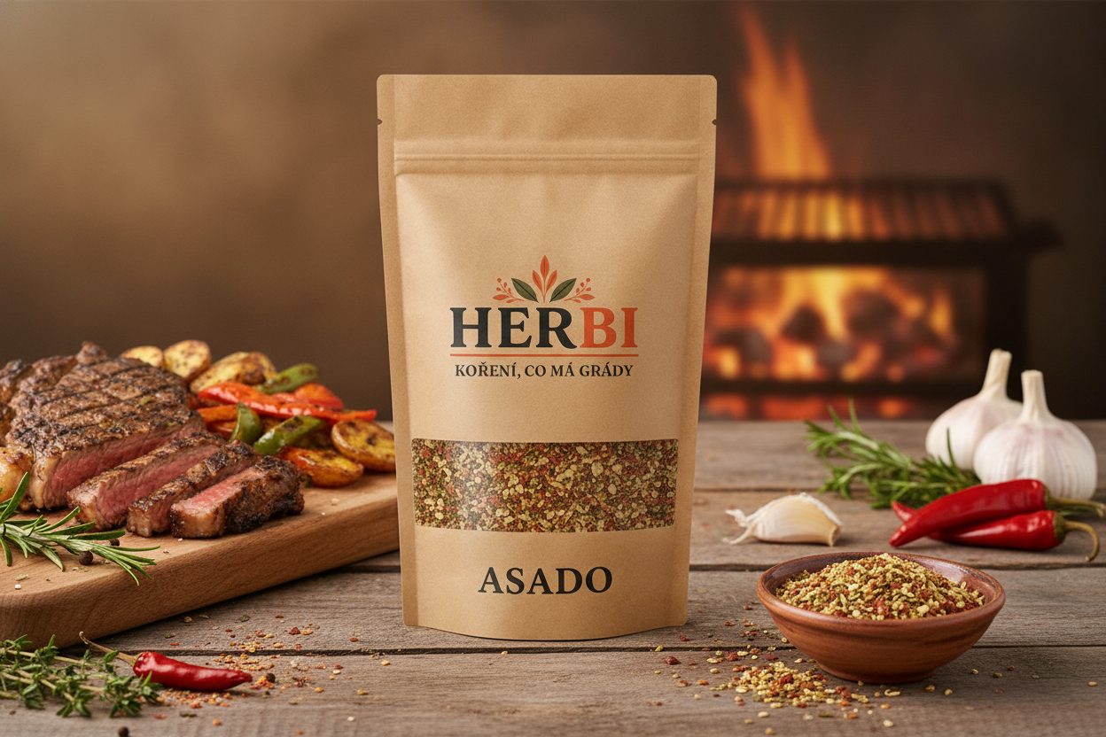 Grilovacie korenie Asado – paprika, cesnak a oregano v aromatickej hmle nad žhavým roštom