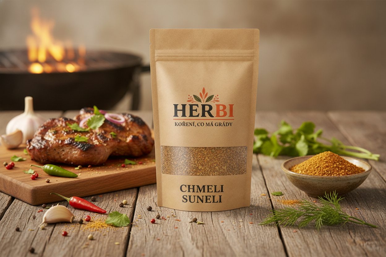 Aromatická gruzínska zmes Chmeli Suneli – bylinný zväzok s teplom korenín