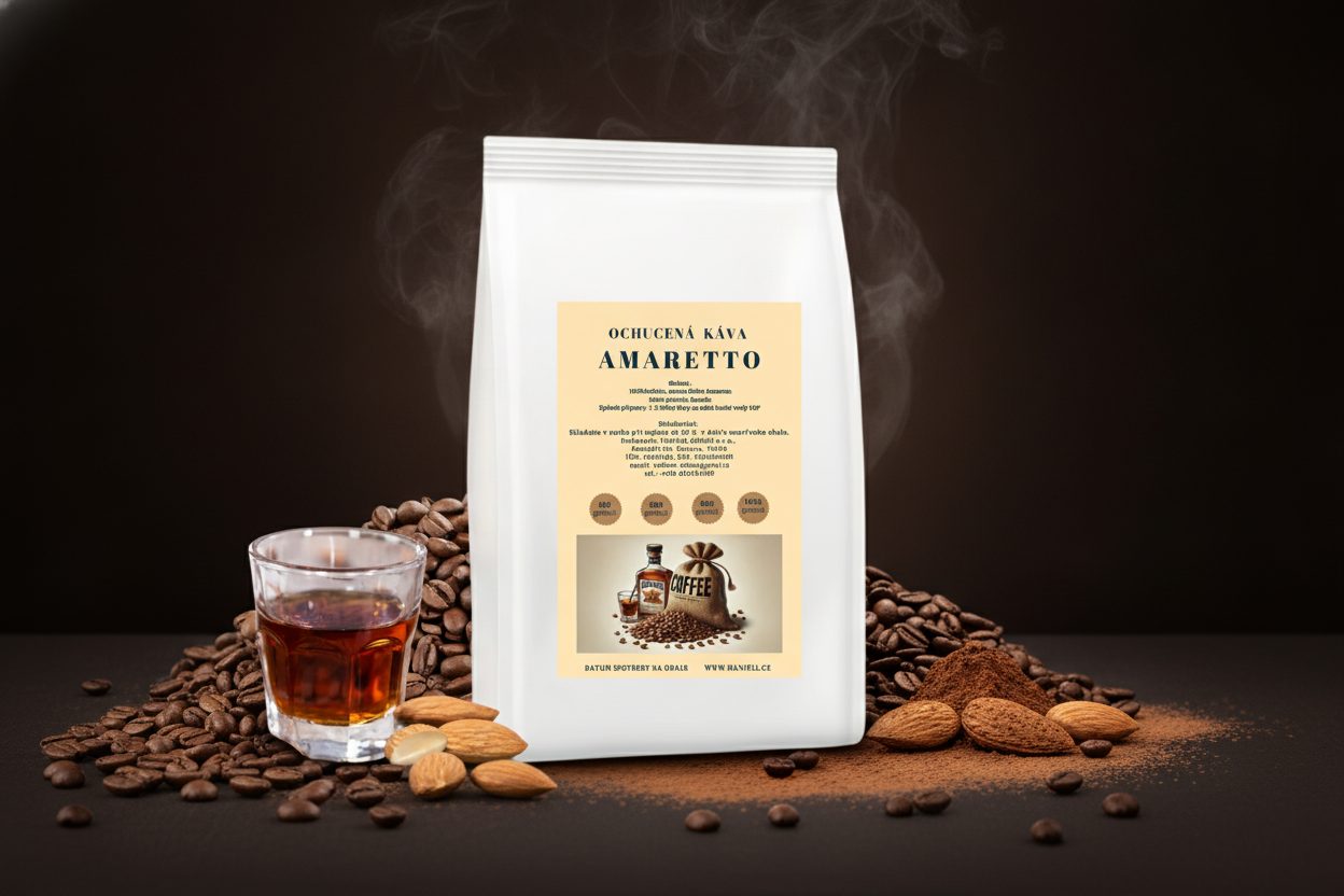 Káva Amaretto – 100% brazilská arabica s vůní mandlového likéru