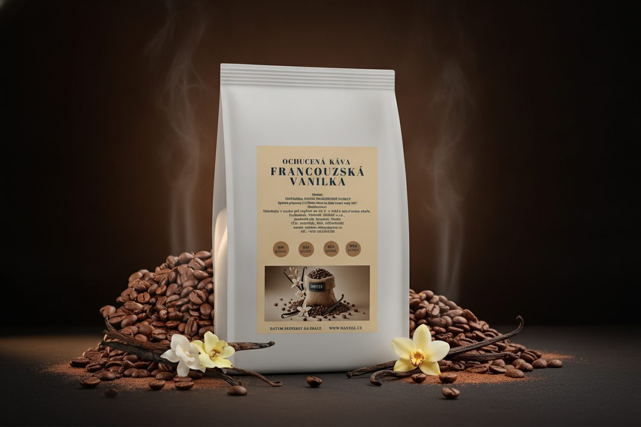Káva Francouzská vanilka – 100% brazilská arabica s jemnou sladkostí vanilky