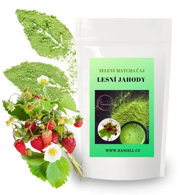 Zelený čaj Matcha Lesná jahoda
