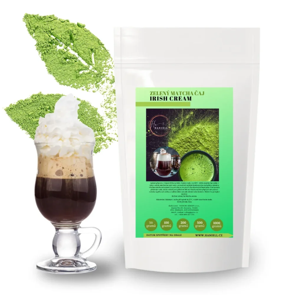 Zelený čaj Matcha Irish Cream