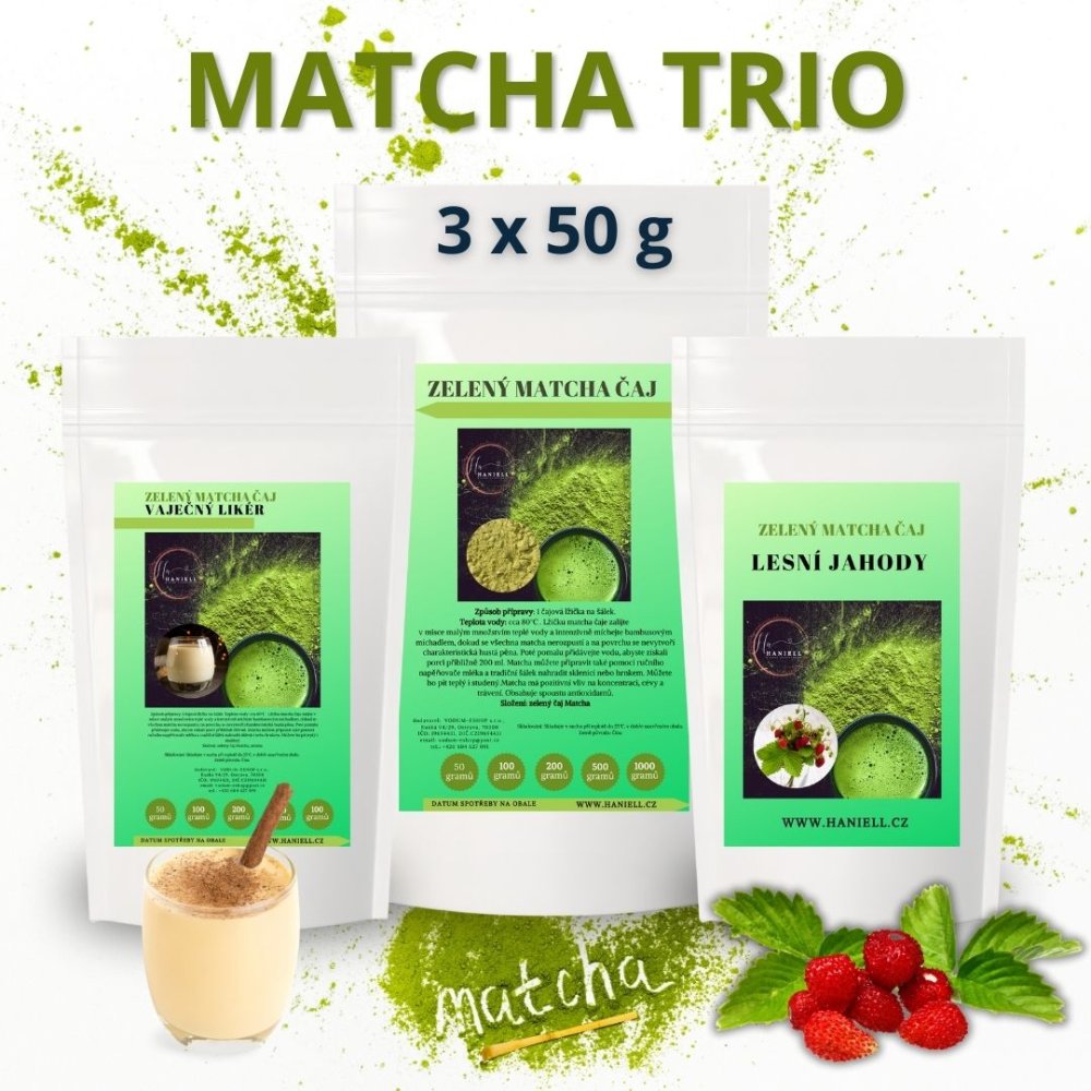 Sada Matcha Trio 3 × 50 g