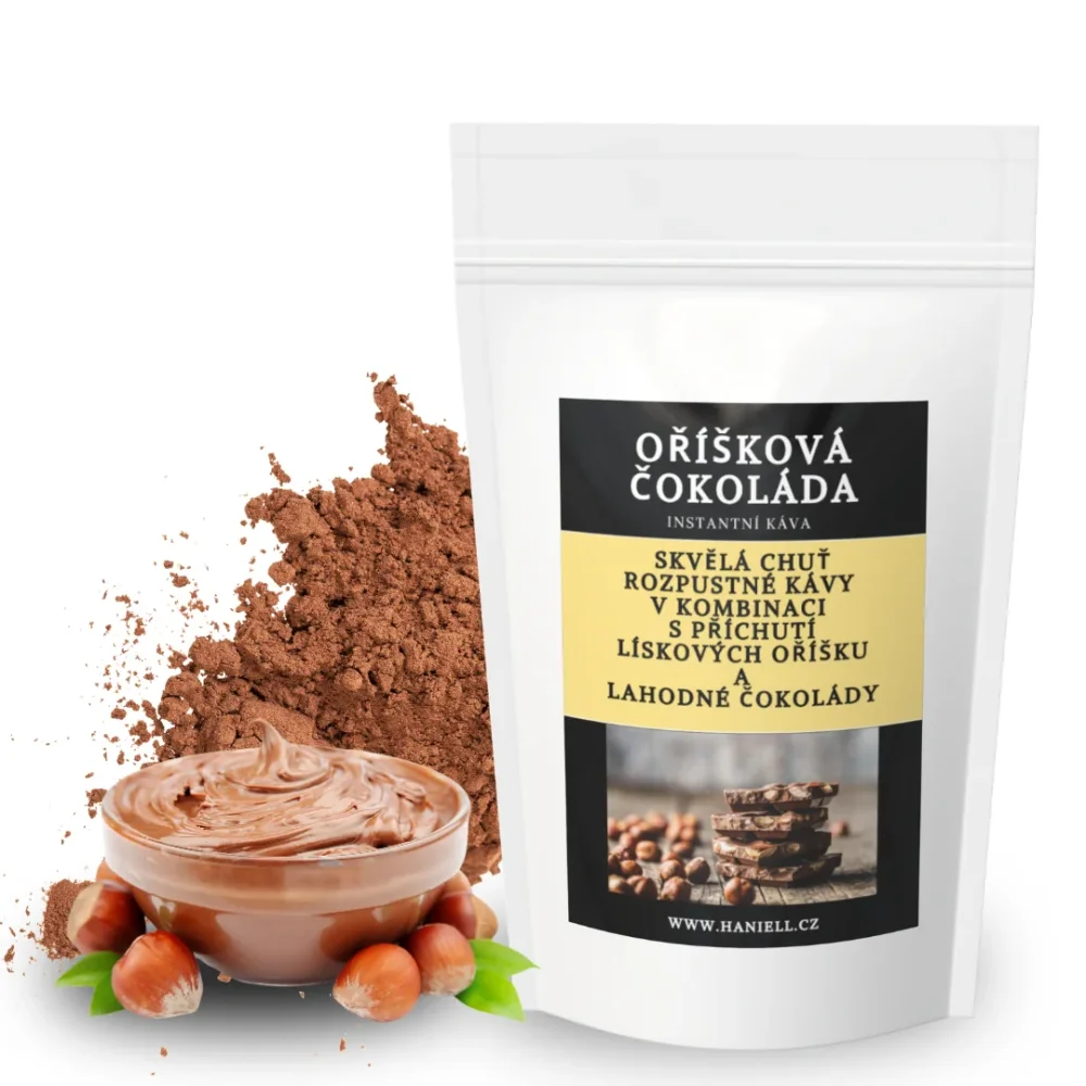 Rozpustná káva Oříšková čokoláda